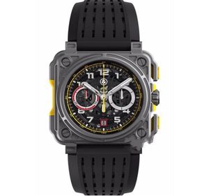 Orologi da polso BR modello sportivo in gomma Watchband Quartz Bell Luxury Multifunction Watch Business in acciaio inossidabile Man Ross Owatch9218627