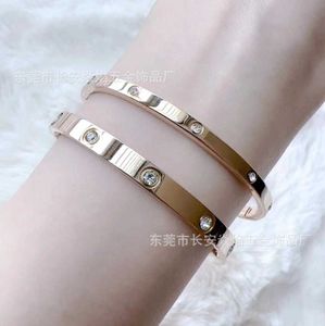 Crystal clear cartter high quality lovers Bracelet 18K Gold Rose Star Light Luxury High Grade Jewelry for with common cart