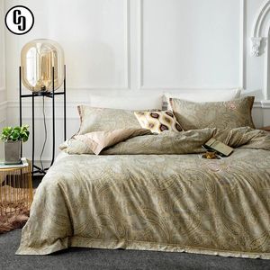 Bedding Sets Vintage Paisley Medallion Luxury Duvet Cover Set Shabby 4Pcs Soft Cotton Comforter Flat Sheet Pillowcase