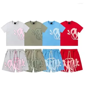 Men's T Shirts Designer Mens Tracksuit Syna World Tshirts Set Tee Printed Shirt Short Y2k Tees Graphic Tshirt And Shorts Hip