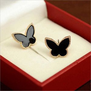 연인 독점 Vanlycle Valentines Earrings New Style Fashion Rose Gold Butterfly White Earrings와 일반적인 Vanly