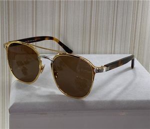 Modedesign Sonnenbrille 0012 Retro Round K Gold Frame Trend Avantgarde Style Protection Eyewear Top -Qualität mit Box8238978