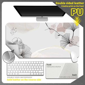 Pads polso riposa piante tropicali gioco comodo giocatore portatile ufficio desktop scrittura laptop in pelle putta j240510