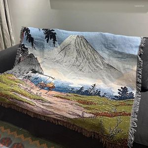 Filtar Scenic Spot Life Throw Filt Decorations For Home Multifunction Soffa Cover Cobertor Dust Cover Bar Art Bed