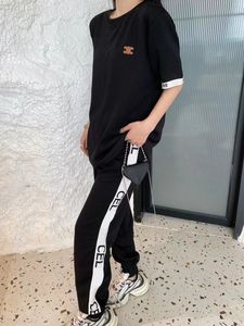 T-shirt damski projektant letni garnitur swobodny t-shirt z krótkim rękawem spodnie damskie luksusowe odzież damska