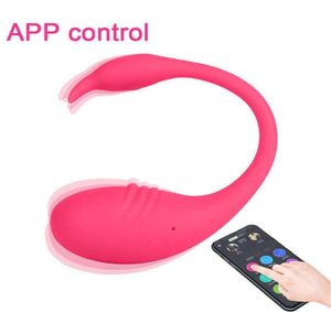 Drahtlose App -Fernbedienung Dildo Vibrator für Frauen tragbare Höschen für Paare vibrieren Vaginalballprodukte Q06026839925