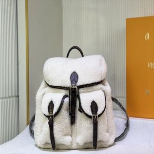 Winterstil Frauen Cowhide Leder Blume Rucksack Designer -Taschen Rucksack Frauen Schule Rucksäcke Klassische Damen muwhc