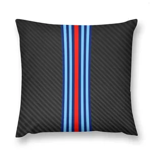 Pillow Carbon Fiber Racing Stripes de 15 arremesso de tampa de arremesso de tampa bordada decorativa para sala de estar