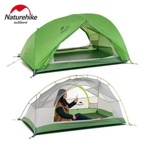 Tält och skydd Naturehit New Camp Tent 2 Persons Star River Double Layered Vandring Ultralight 20D/210T POLLEDDED Outdoor Travel Equipment Q240511