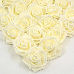 Decorative Flowers 25pcs Artificial Foam Rose Flower Bulk False Head For Valentine's Day Mother's Birthday Gift Home Decoration.