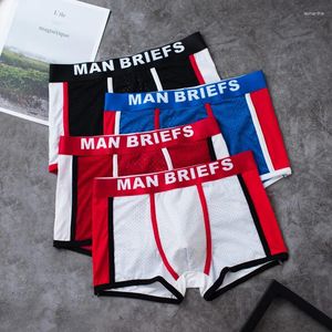 Underpants 4ps Silk Ice Silk Underwear Men Brand Boxre