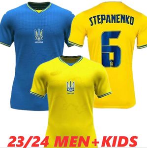 2021 2022 Ukraina Męskie koszulki piłkarskie Zinchenko Malinovskyi Yarmolenko Sudakov Konoplyanka 21 22 Dom i na wyjeździe Koszulki piłkarskie krótkie mundury dla dorosłych