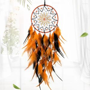 Dekorative Figuren Traum Fänger handgefertigt Feder Wand Hanging Ornament Home Wohnzimmer Party El Dekoration kreative Geschenkbohrungen Requisiten