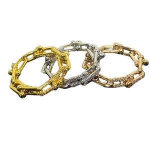 디자이너 반지 고급 반지를위한 여성 남자 남자 u 모양의 다이아몬드 반지 보석 골드 골드 실버 패션 새로운 유니스x 링 매일 의상 선물