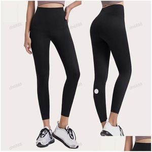 Yoga outfit kvinnor leggings shorts byxor beskuren kläder dam sport damer träning fitness bär flickor som kör gym smal fit drop deliv ota2y