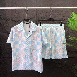 23 Sommer Fashion Mens Tracksuits Hawaii Beach Hosen Set Designer -Shirts Drucken Freizeithemd Mann Slim passt das Board of Directors Kurzarm Kurzstrände ZP#04
