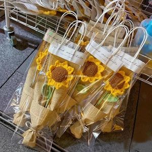 Вечеринка одолжение 1pcs Creative Flower Arrantage Dift Bacd Sundated Sunflowers как День матери для мамы 8 марта романтики