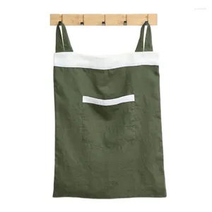 Laundry Bags Linen Hanging Bag Extra Large Over The Door Hamper 20x27Inch With Front Pocket Choice For Space Saving