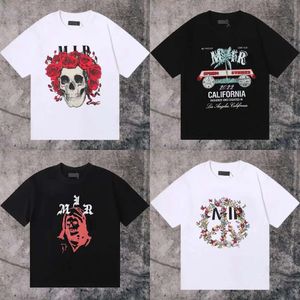 Amira T mens Donne Designer Tshirts Short Summer Stamping Shirt Cash con lettere di marca T-shirt Hip Hop Streetwear Tshirts 546