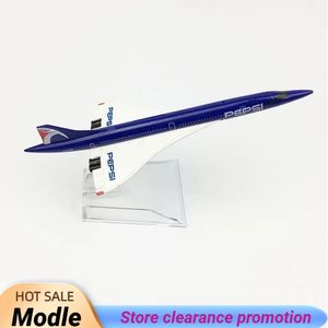 16 cm stop aircraft Model Concorde Diecast Aviation Płaszczyzna Kolekcja Miniaturowa dla chłopców Drop 240510