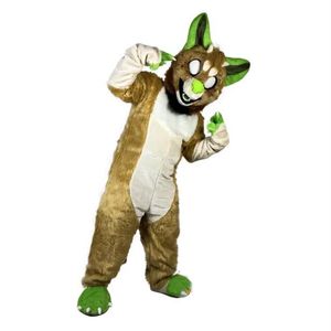 Halloween Wolf Dog Mascot kostym vuxen storlek tecknad anime temakaraktär karneval unisex klänning jul fancy performance party klänning