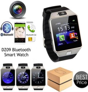 DZ09 Wrisband Apple Android 스마트 시계 용 Bluetooth 스마트 워치 SIM 지능형 휴대 전화 블루투스 카메라 수면 상태 Smart7852257
