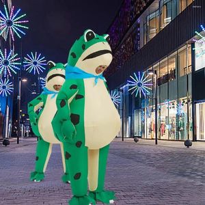 Party -Dekoration Erwachsener Frosch aufblasbare Kostüm Cosplay Anime Anzug Kleid Fancy Maskottchen Halloween Masquerade