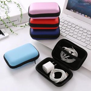 Storage Bags Earphone Case Bag Holder EVA Mini Portable USB Cable Box Memory Card Organizer Wallet Carrying Pouch Headphone Accessory