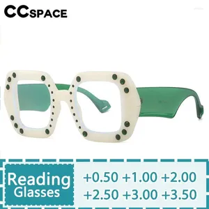 Occhiali da sole R57412 Design Reading Glasses Women Square Diamond Frame Optical Presbyopic Spectacles Dioptric 50-350