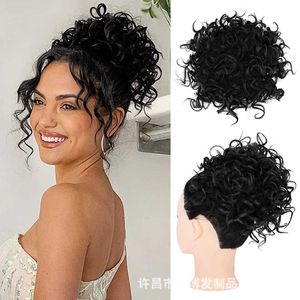 Wig bag messy drawstring hair wig drawstring elastic drawstring loose wave large curly bun