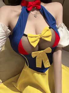 Seksowna piżama kobiety seksowna szkolna dziewczyna lolita wchodzi cosplay babydoll Nightdress erotyczna bieliźnia bieguna z dent mundurem japońska rola odgrywać t240513