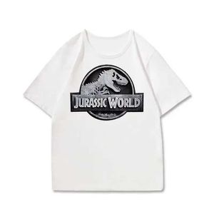 Tシャツ2023ホット映画ジュラシックパークバースデーギフト2-9番目のTシャツ面白い恐竜Tシャツ男の子Tシャツキッズトップス名カスタムT240509