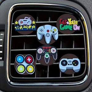 Interiördekorationer Nya spelprodukter Cartoon Car Air Vent Clip Outlet Freshener Clips Square Head per Conditioner Conditioning Drop OTST1