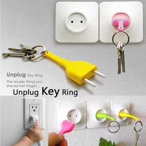 Hooks 1Set Unplug Key Ring Chain Rack Hakenhalter Aufbewahrung Haushälterin Valentinstag Geburtstagsgeschenk LW0288