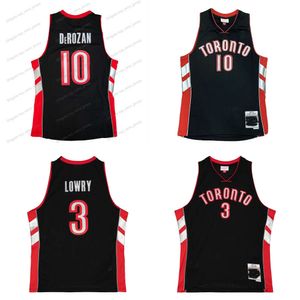Демар 10 Derozan Raptores Basketball Jersey 2012-13 Torontos Kyle 3 Lowry Black Black Size S-XXXL