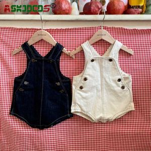 Rompers 2024 Black Boys and Girls da 0-24m Baby Cotton Cotton Cottle Solid Color Fashion Abbigliamento estivo Abbigliamento appena nato 2405