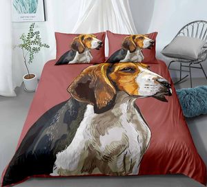 Bedding Sets 3D Animal Dogs Pattern Set For Kids Adults Home Textile Pet Puppy Duvet Cover Pillowcase Bed 2/3pcs