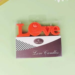 5 pezzi Candele Vendita calda Vendita romantica da giorno d'amore Candela di compleanno e fidanzata proposta romantica Lettera di buon compleanno Candela