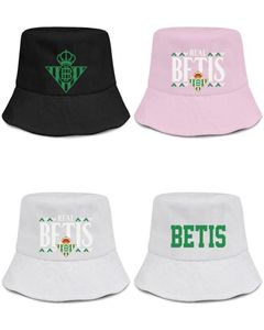 Real Betis Los Verdiblancos RBB Text Men and Women Fisherman Bucket Sun Hat Design Design Custom CustomユニークなSunCap Green Label2149681