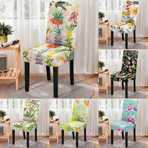 Chair Covers Pastoral Style Kitchen Anti-fouling Cushion Elastic Computer Office Protector Household Furniture Cover
