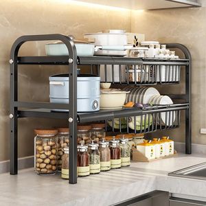 Kitchen Storage Under Cabinet Hand Sink Shelf Tiered