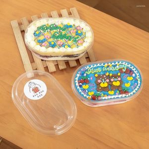 使い捨てカップストロー25pcsネットレッドケーキボックスパッケージフードフルーツサラダプラスチックボウルアイスクリームカップペストリームースティラミス