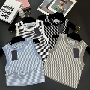 Женские женские розыгрыши премиального качества SML STRIPE Design Vests Summer Dooveless Top 27189