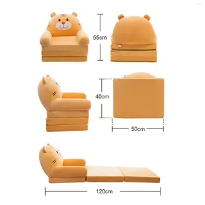 Stolskydd Toddlers fällbart soffa täcker fåtölj slipcover för hem sovrum dekor