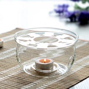 Teaware Sets Heating Base Coffee Water Tea Candle Clear Glass Heat-Resisting Teapot Warmer Insulation Holder Accessories