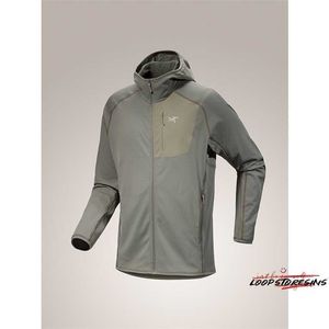 Windproof Jacket Outdoor Sport Coats Delta Men's Grey Green Hooded Jacket
