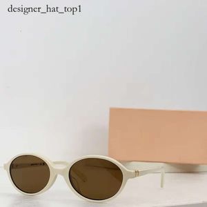 Mui Mui for Womens Designer luxury Sunglasses High Quality fashion Oval Sun Retro Small Round outdoors sunshade Sun glasses New Product Prescription Glasses 1fd0