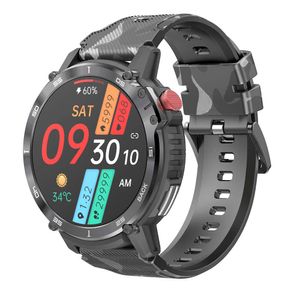 Neues C22 Smartwatch 1,6-Zoll-Bluetooth-Musik drei Proof Outdoor-Übungsmesser Schritt 3atm wasserdicht