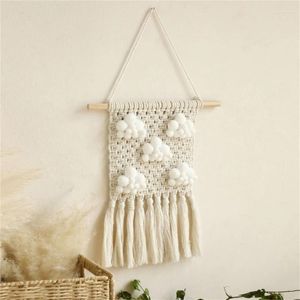 Tapestries Macrames Wall Hangings Tapestrys Decors Bohemian 3D Cloud Handwoven Cotton Rope Tassels Home