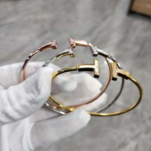 S925 Silver tiffanyjewelry heart Pendants Rose Gold Double Double Beimu Open Bracelet Womens Small Fragrance Fashion Bracelet Gifts to Friends